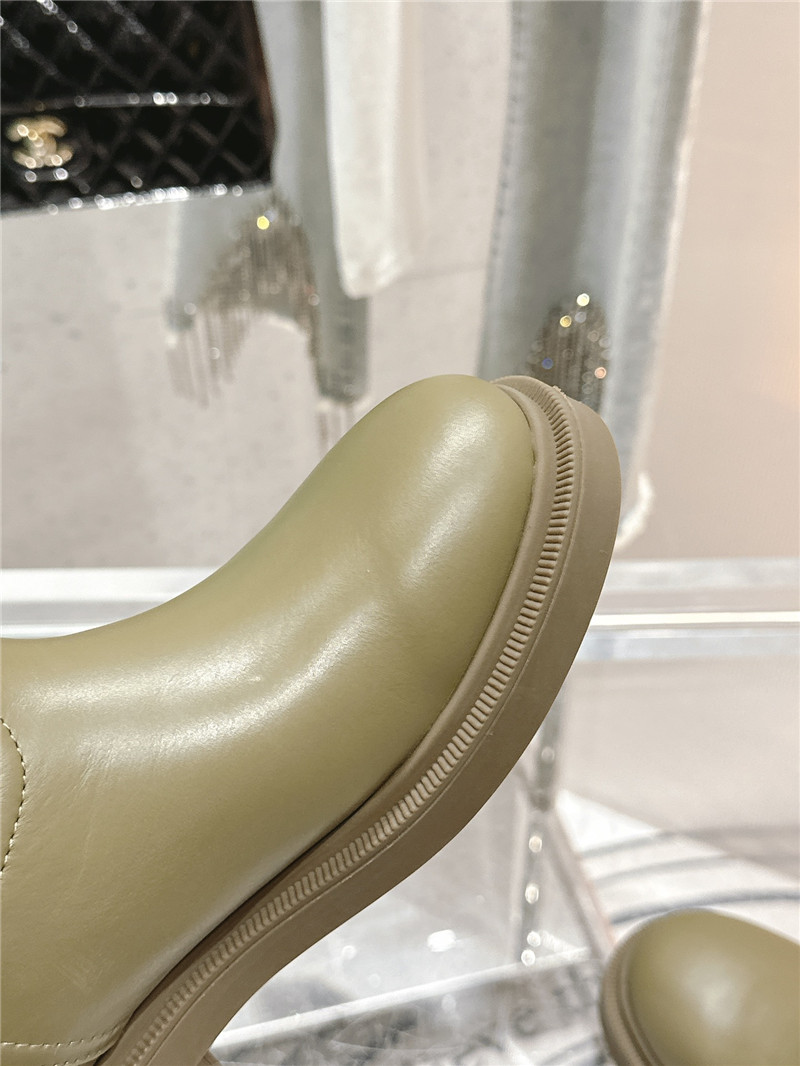 F**di filo green high knee boots