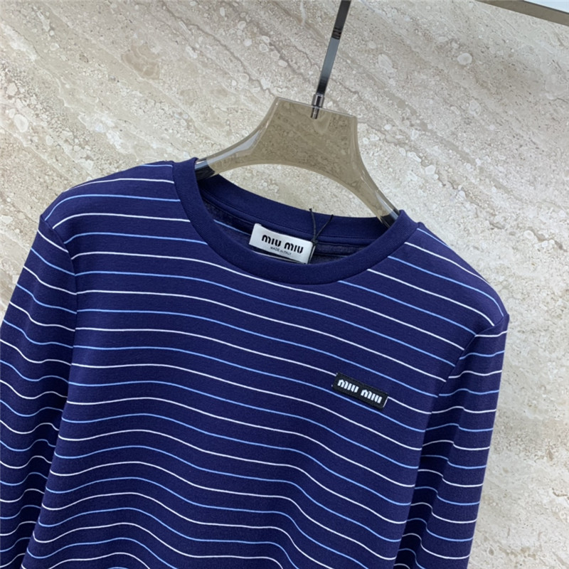 M1um1u printed long-sleeved t-shirt