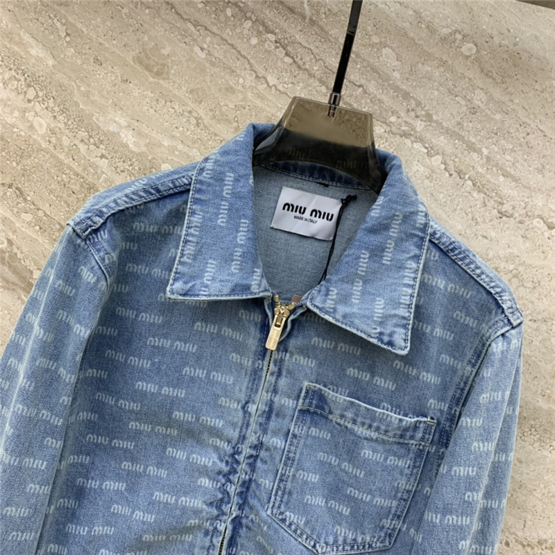 M1um1u denim jacket