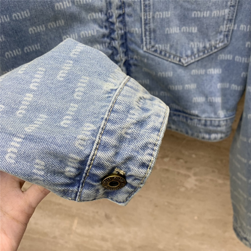 M1um1u denim jacket
