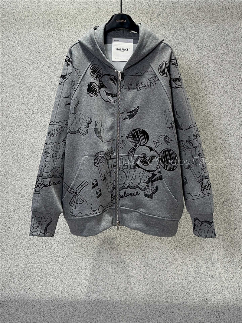 Ba1en*iaga cotton jersey sweatshirt