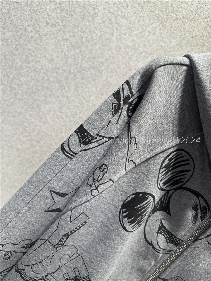 Ba1en*iaga cotton jersey sweatshirt