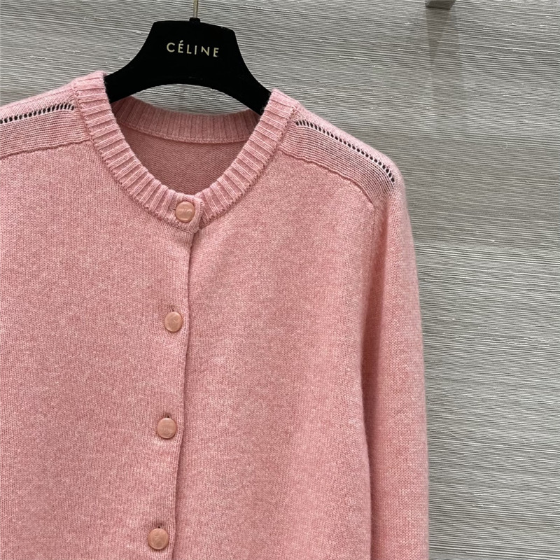 Ce1i*e baby pink cashmere cardigan