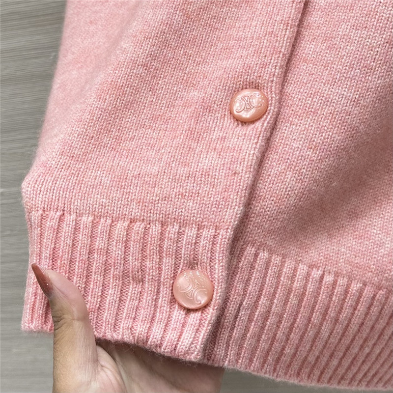 Ce1i*e baby pink cashmere cardigan