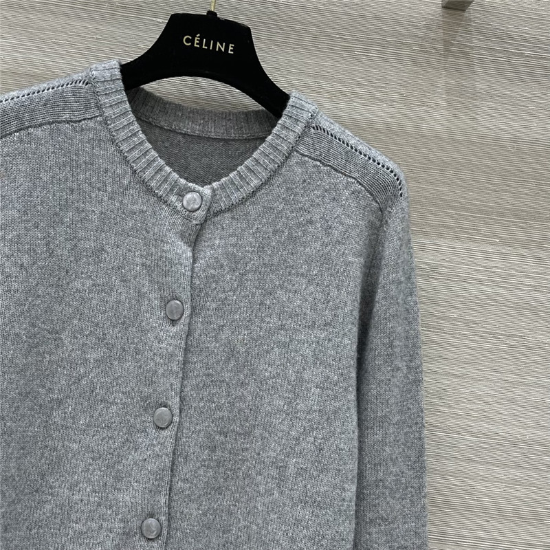 Ce1i*e grey cashmere cardigan