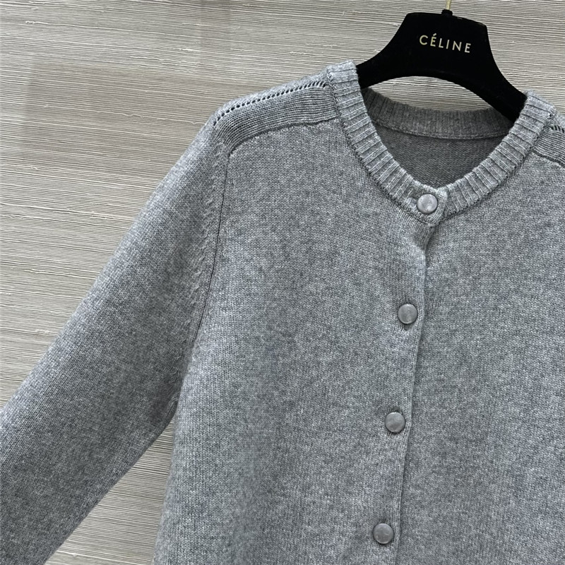 Ce1i*e grey cashmere cardigan