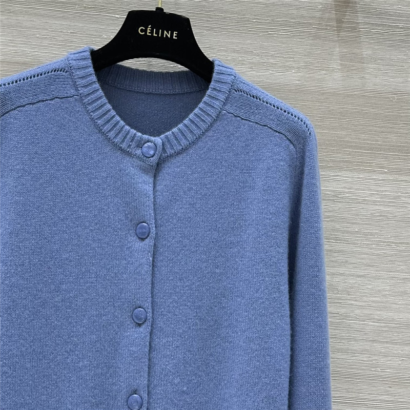 Ce1i*e blue cashmere cardigan