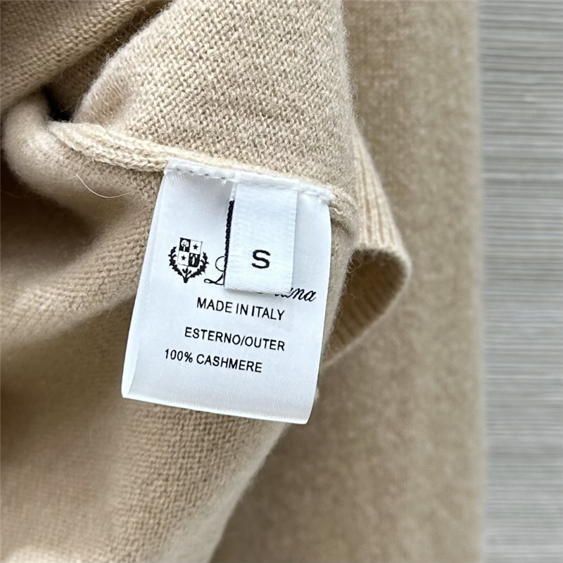 L0r0 P1ana classic baby cashmere cardigan natural