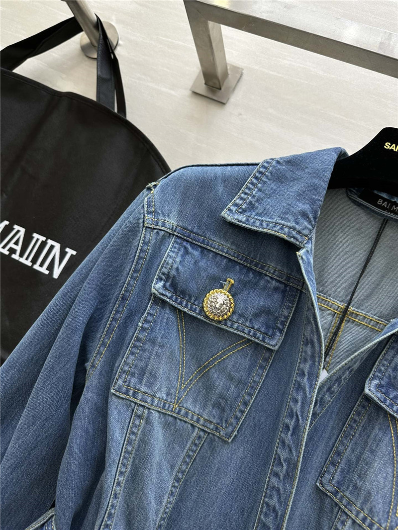 Balmain lapel denim jacket