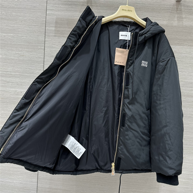 M1um1u hooded down jacket