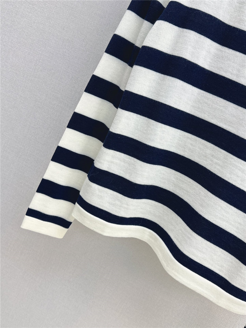 Ce1i*e applique striped wool sweater