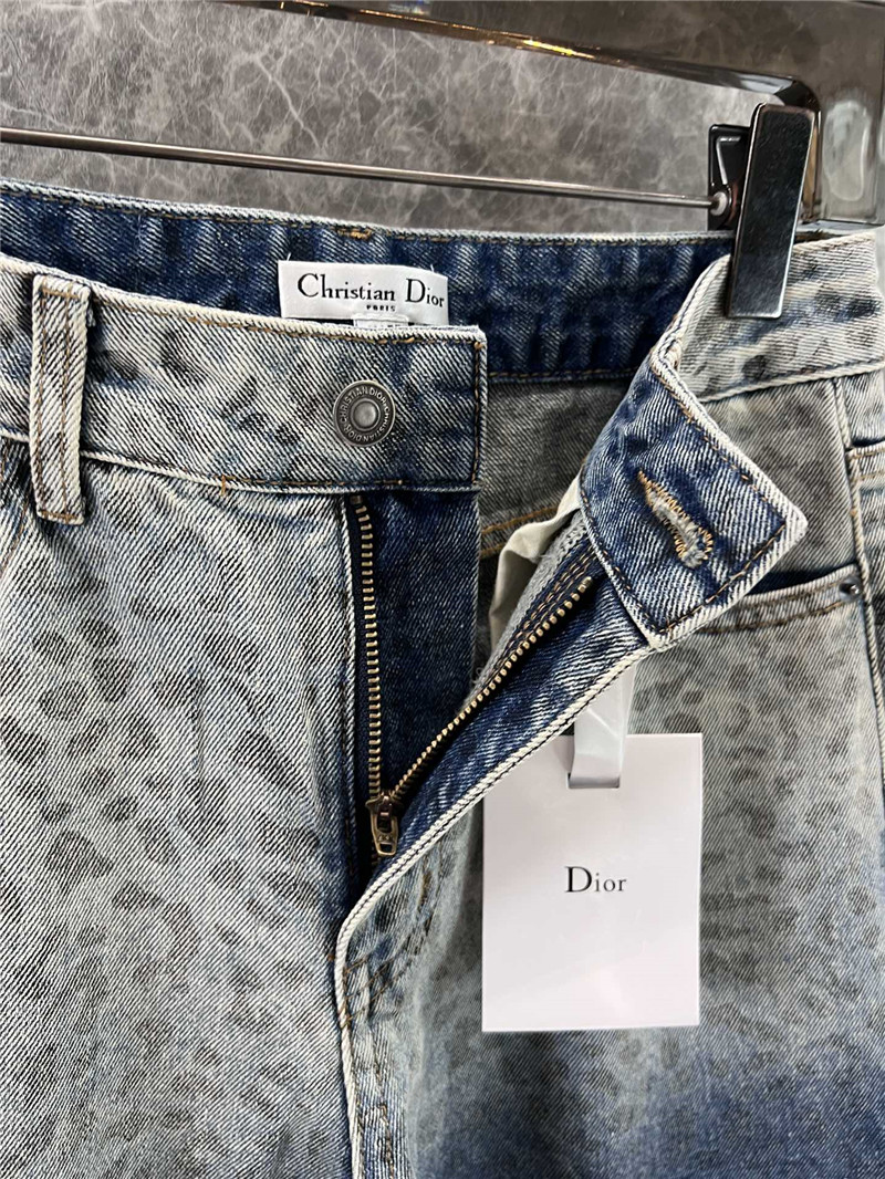 D10r rhinestone denim trousers