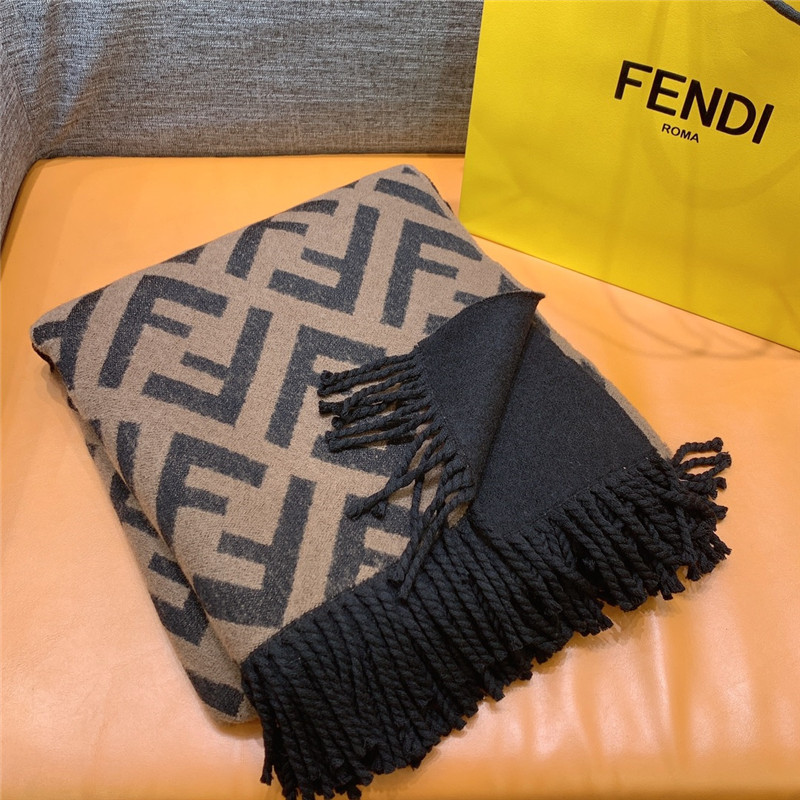 F**di wool and cashmere blend cape