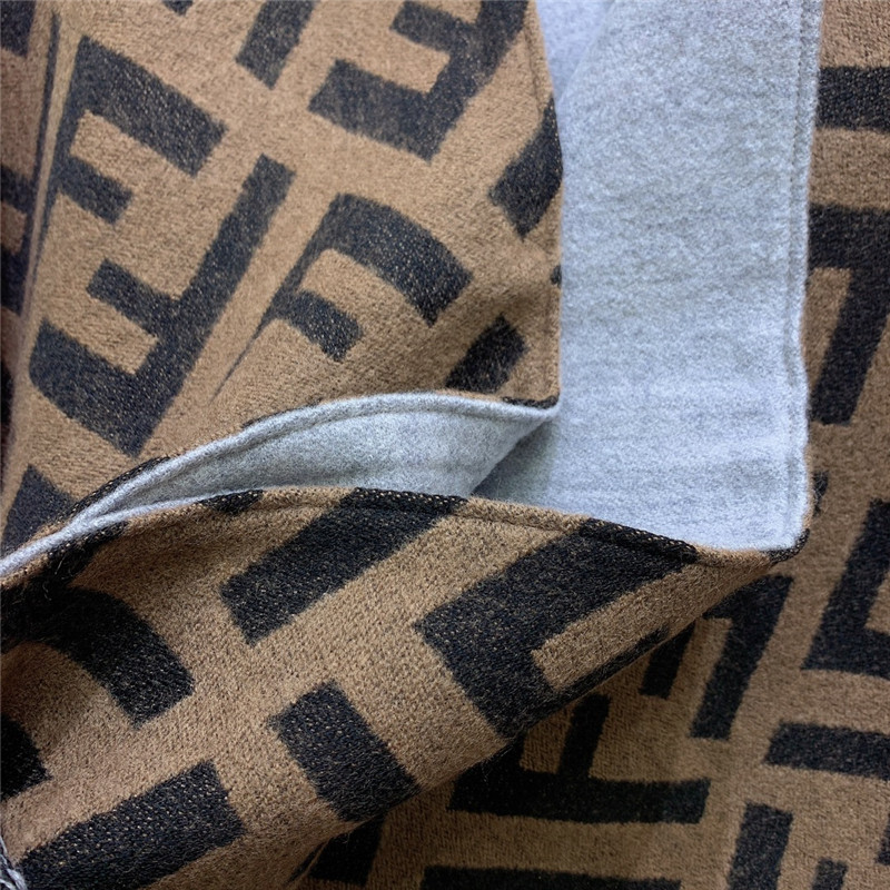 F**di wool and cashmere blend cape