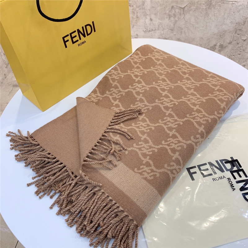 F**di wool and cashmere blend cape