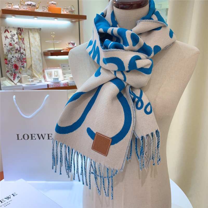 L0ew* graffiti double sided scarf