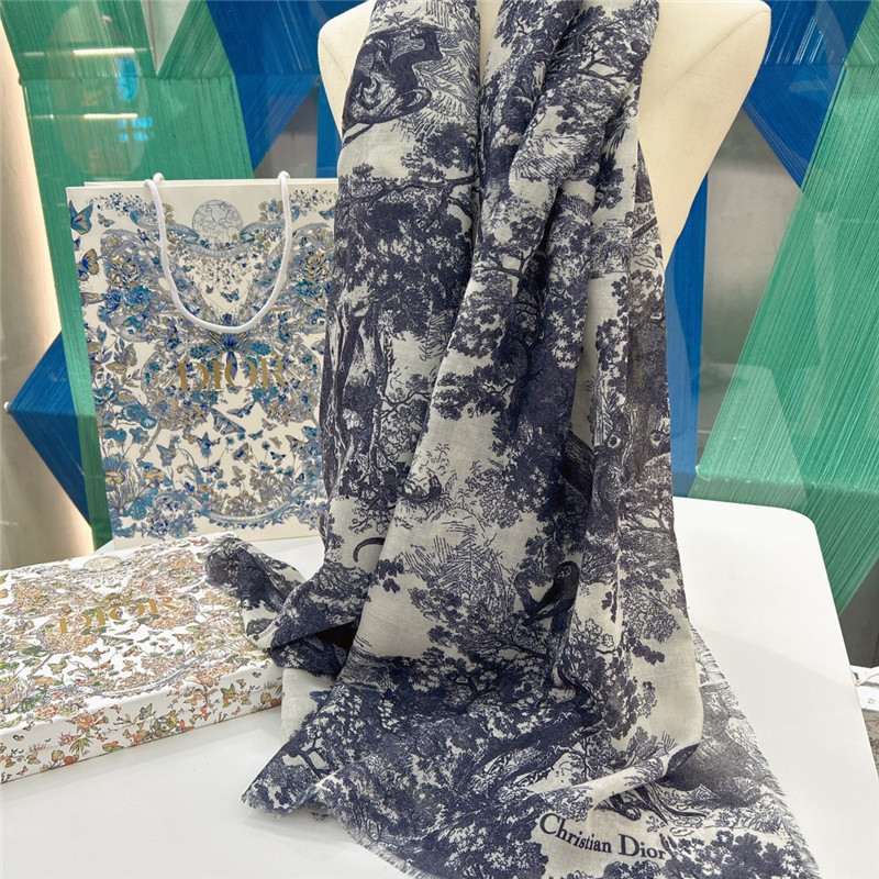 D10r jouy printed shawl