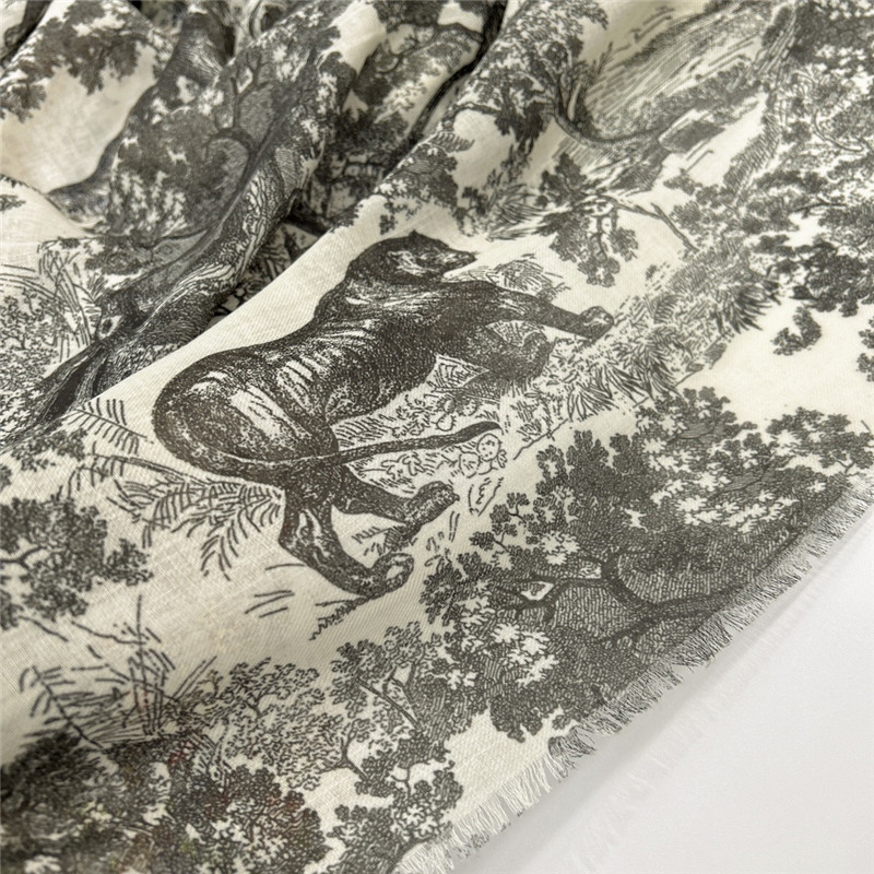 D10r jouy printed shawl