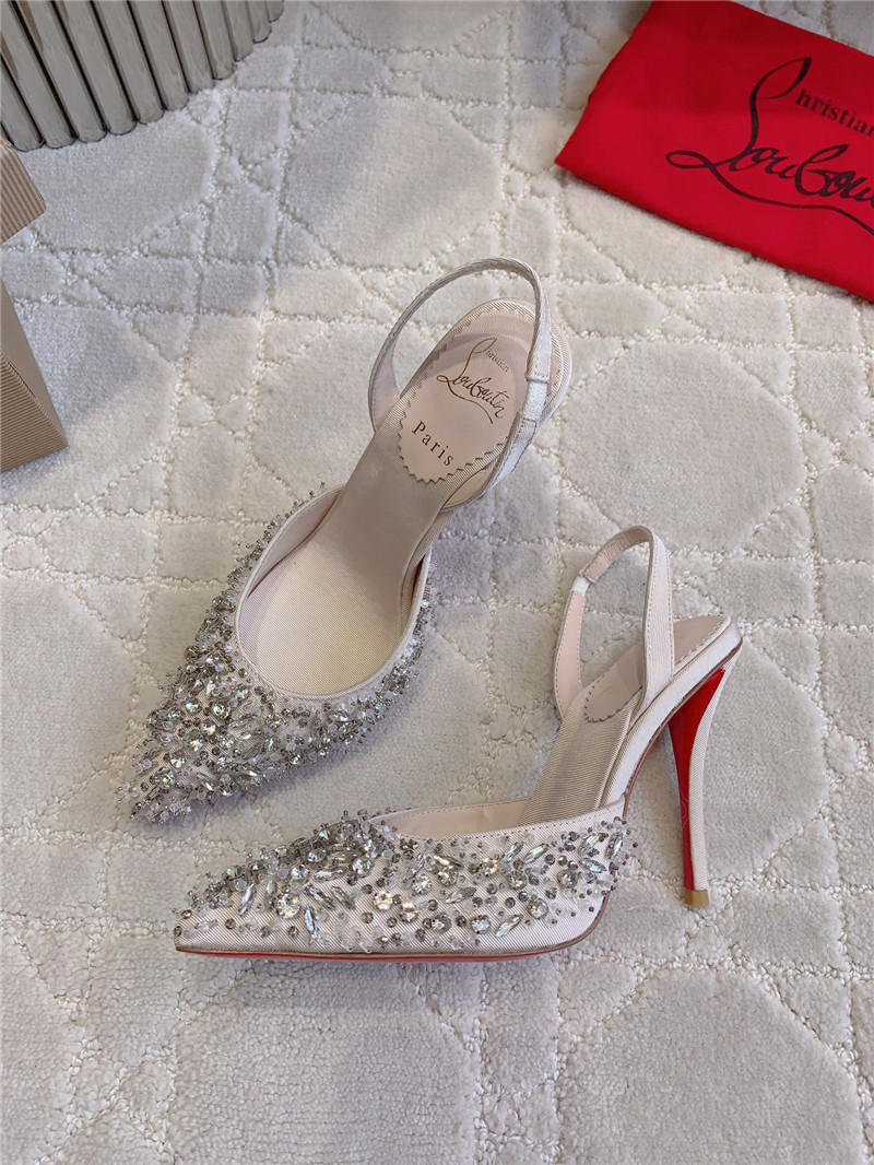 CL Queenissima Natural SlingSlingback Pumps