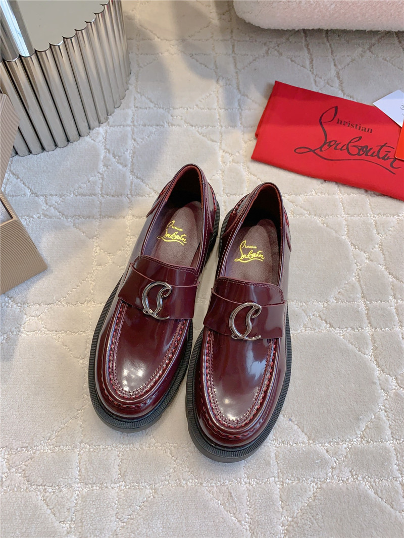 CL Moc Lug Burgundy Calf Leather Loafers