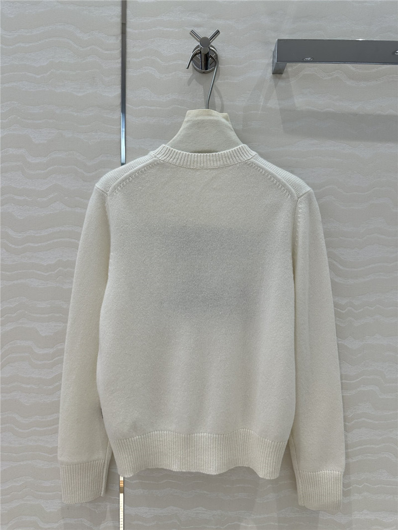 l0vis Vvtt0n brushed knit pullover white