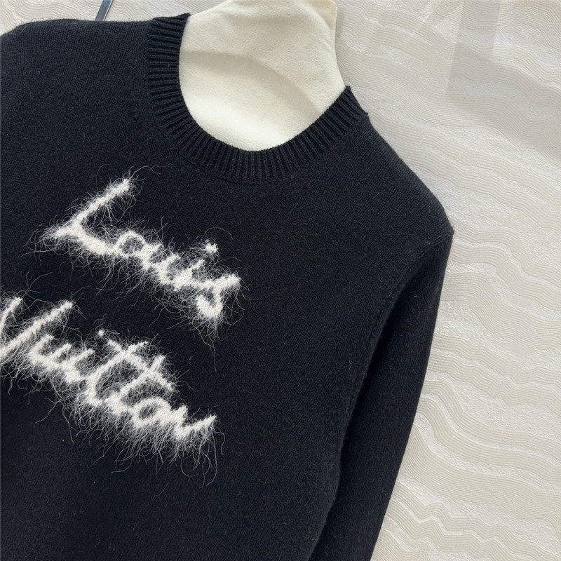 l0vis Vvtt0n brushed knit pullover black