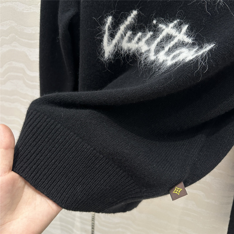 l0vis Vvtt0n brushed knit pullover black