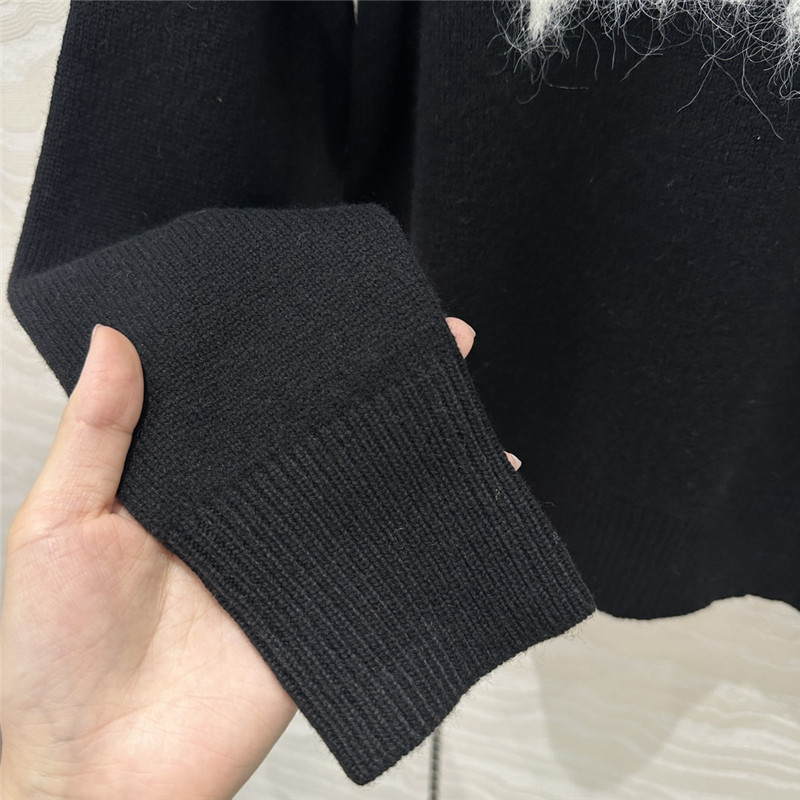 l0vis Vvtt0n brushed knit pullover black