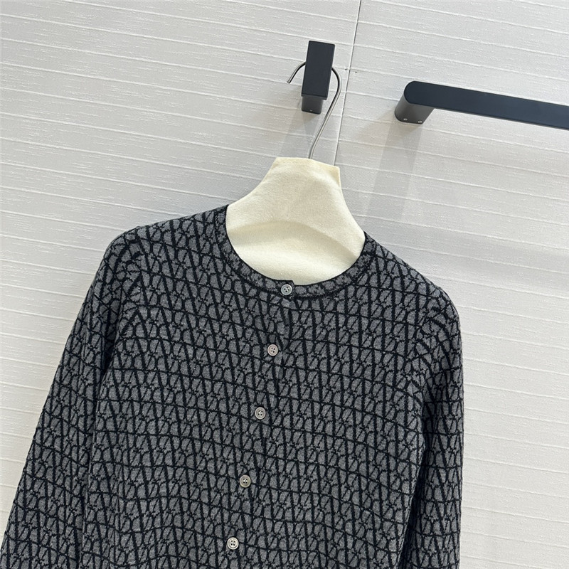 Va1e*ntin0 toile iconographe cardigan in grey
