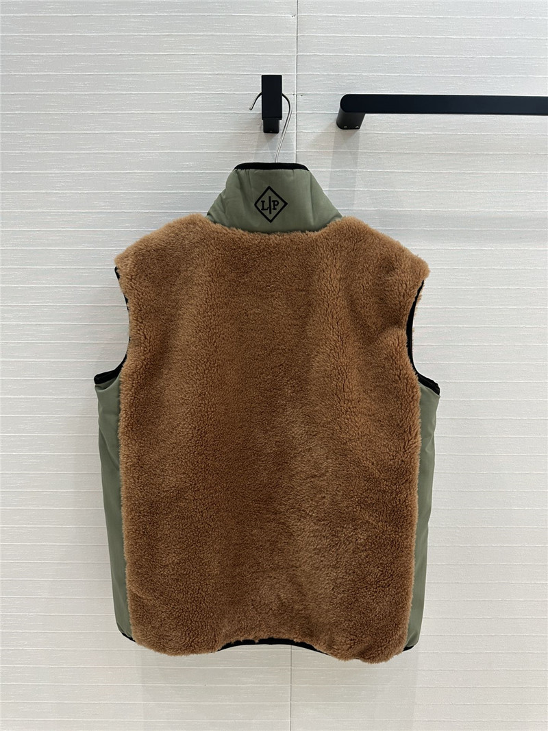 L0r0 P1ana fur blend men’s vest jacket