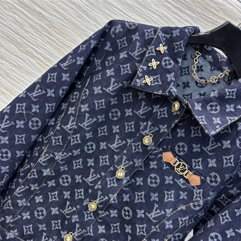 l0vis Vvtt0n monogram denim jacket