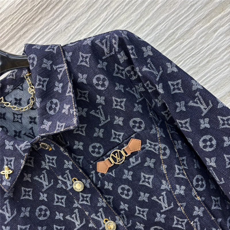 l0vis Vvtt0n monogram denim jacket