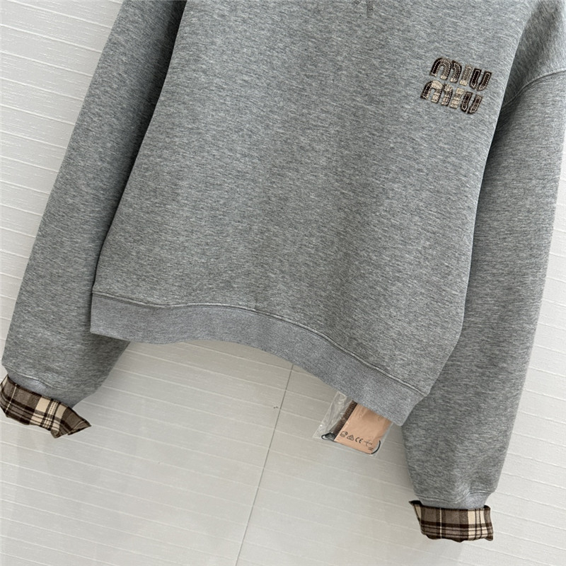 M1um1u plaid patchwork suit