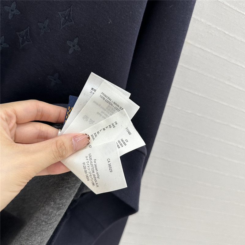 LV Navy Gradient Aurora Monogram Sweatshirt