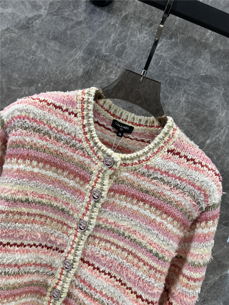 Ch**el striped knitted coat