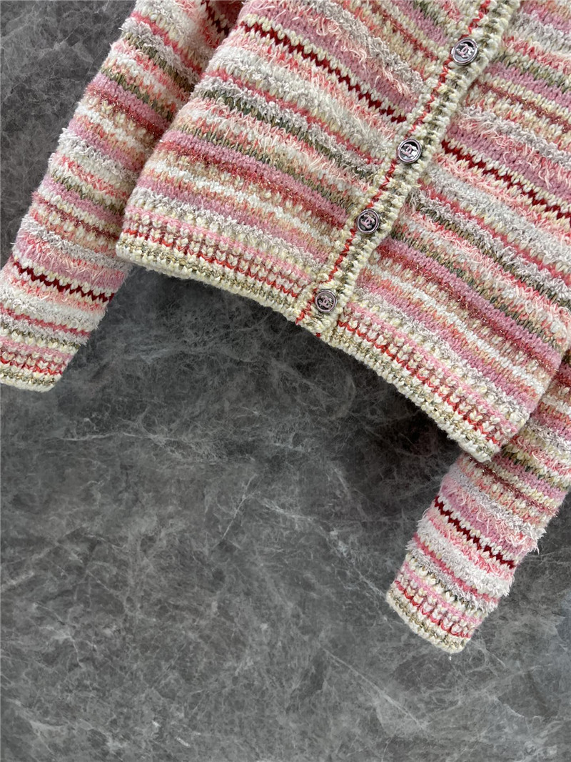 Ch**el striped knitted coat