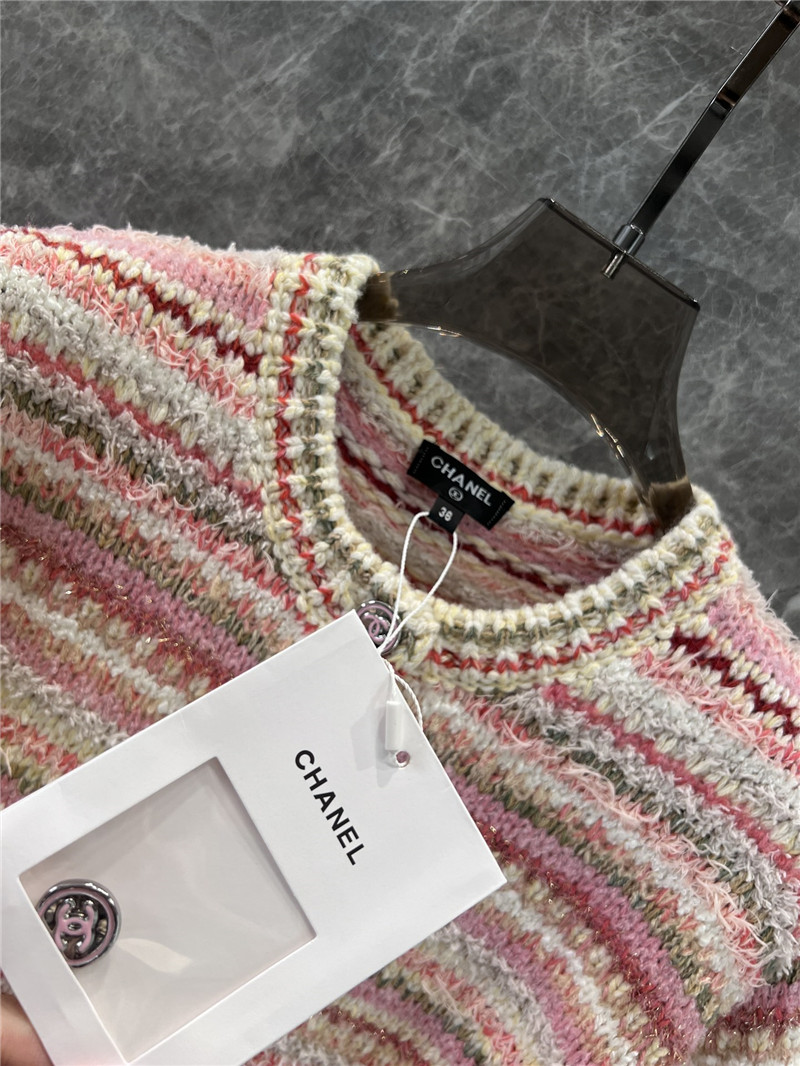 Ch**el striped knitted coat