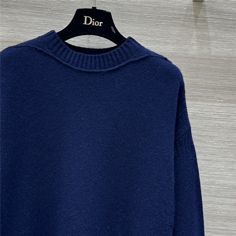 D10r blue oversized cashmere sweater