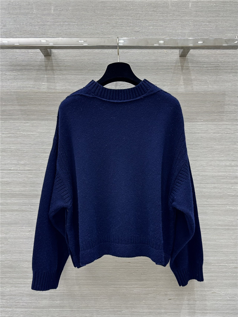 D10r blue oversized cashmere sweater
