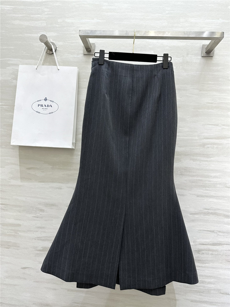 Pra*a waist fishtail skirt