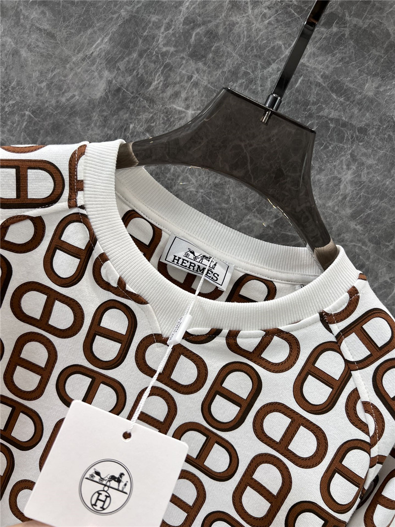 H**me5 printed crewneck sweatshirt white