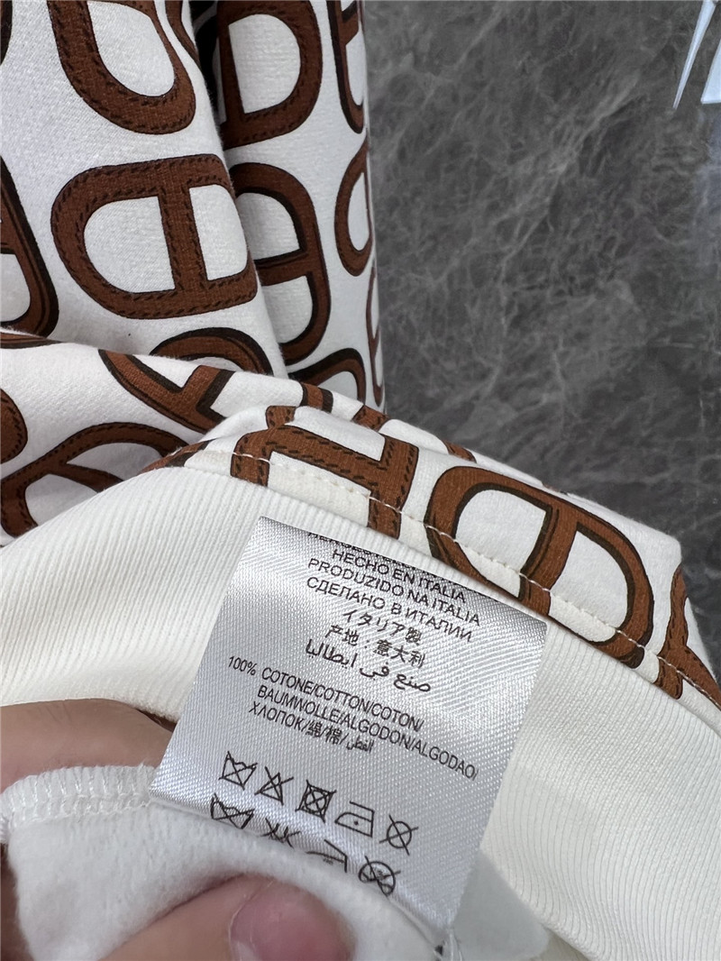 H**me5 printed crewneck sweatshirt white