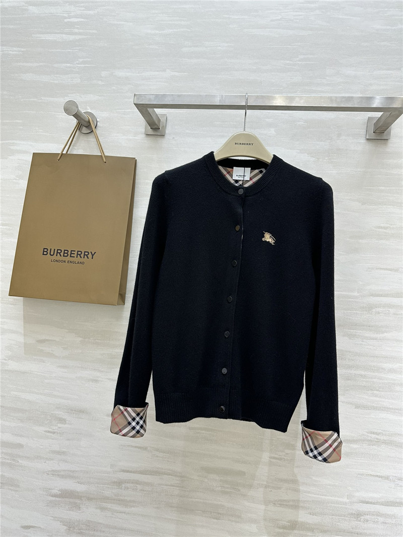 Bv*b*rry black contrast cardigan
