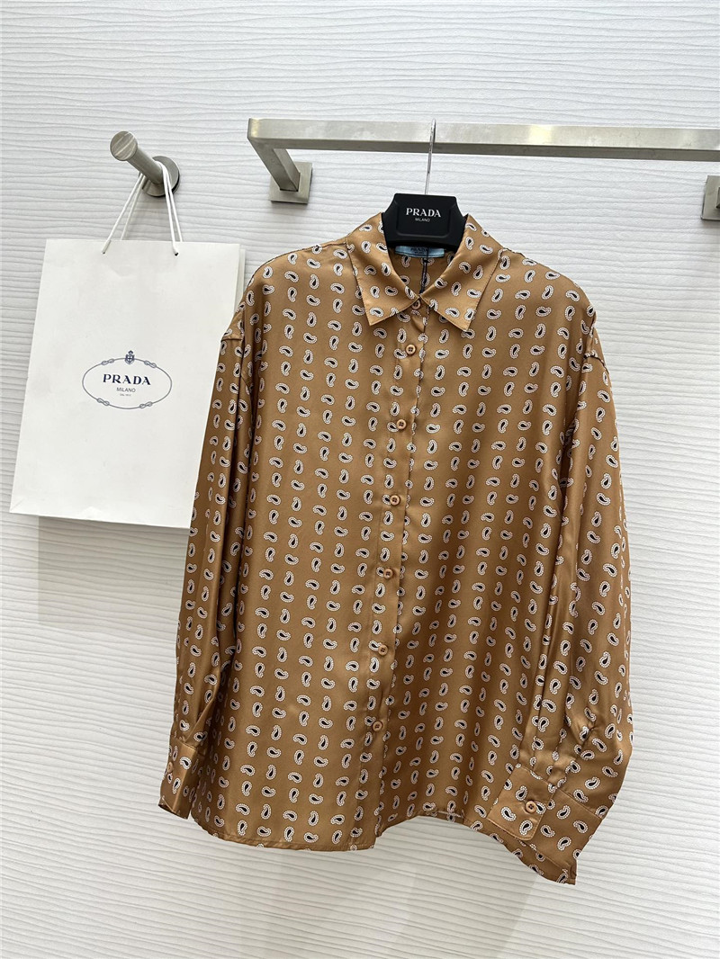 Pra*a silk printed shirt