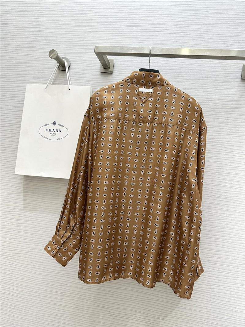 Pra*a silk printed shirt