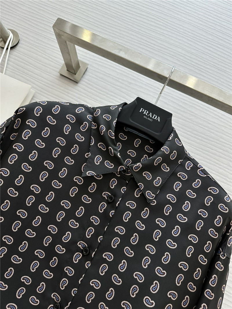Pra*a silk printed shirt