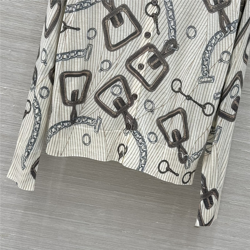 H**me5 motif printed wool cardigan