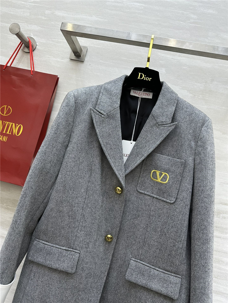 Va1e*ntin0 patchwork suit jacket