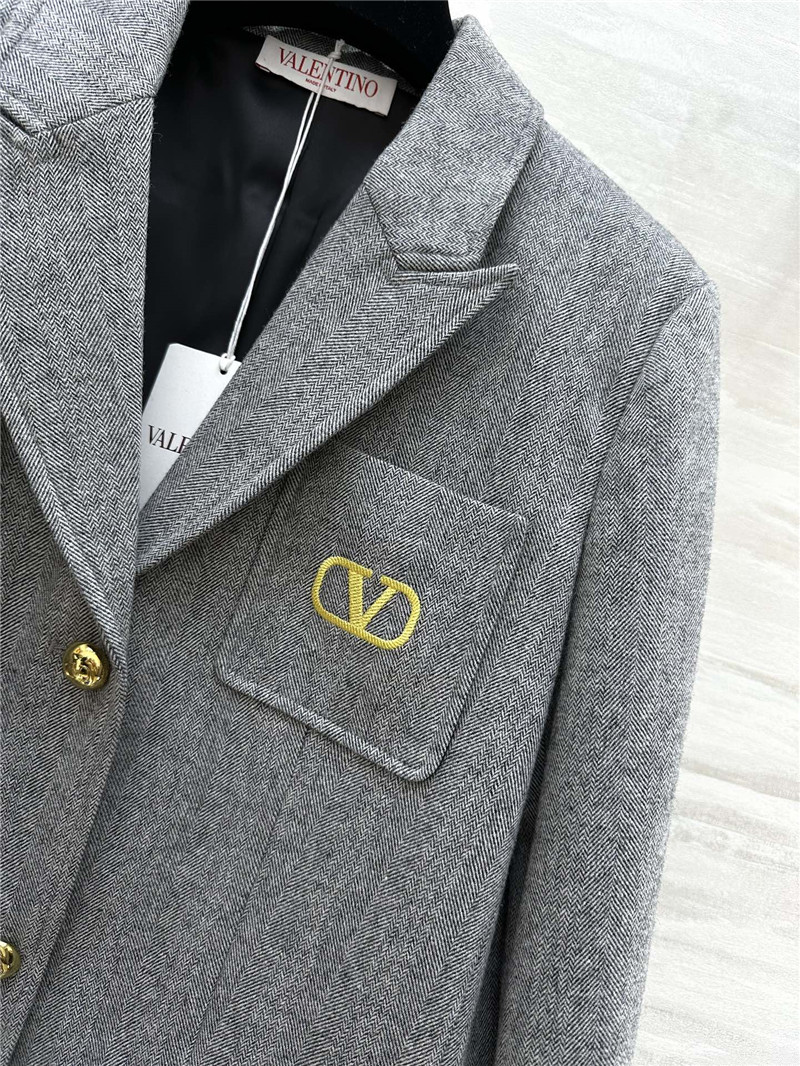 Va1e*ntin0 patchwork suit jacket