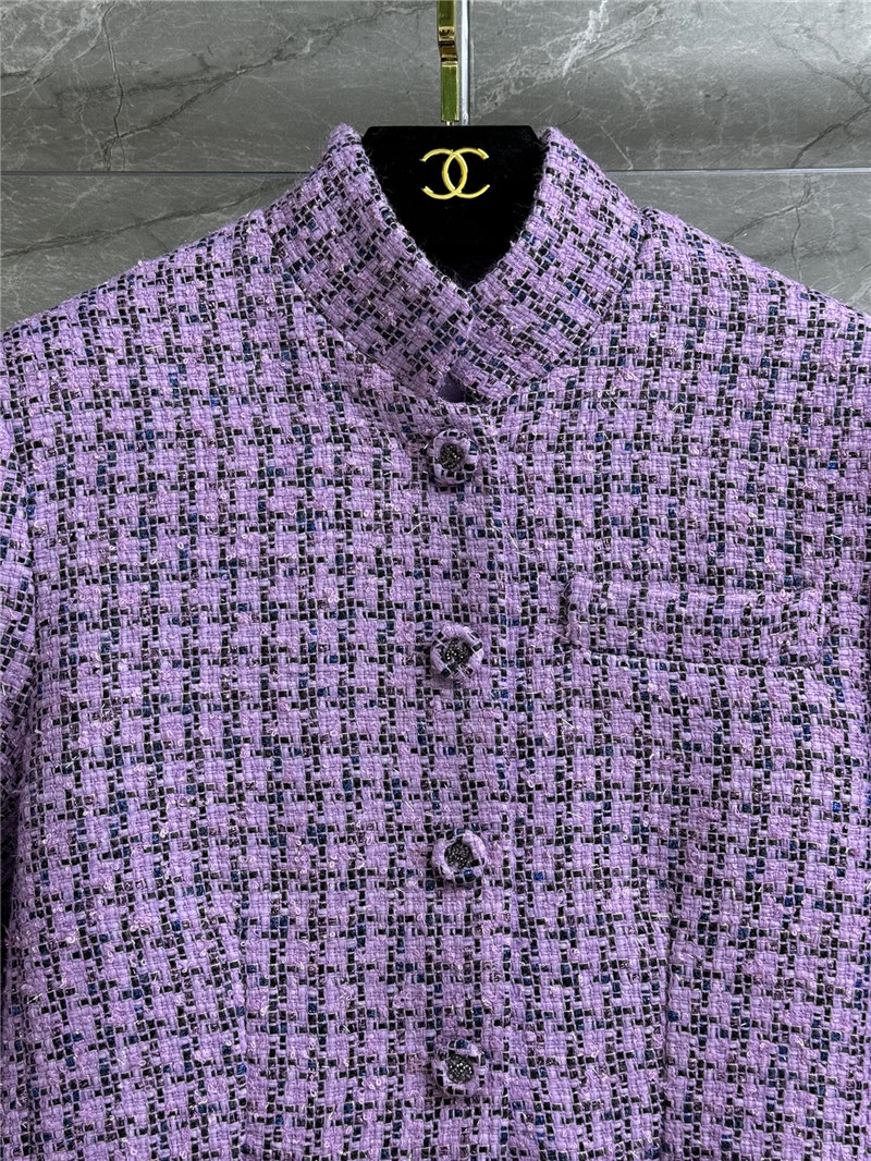 Ch**el purple check coat